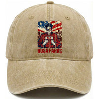 Nah Rosa Parks Washed Cotton Baseball Cap Black History Month Gift