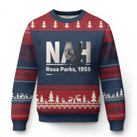 Nah Rosa Parks Ugly Christmas Sweater Female Empowerment American History