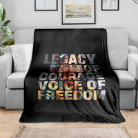 Rosa Parks Throw Blanket Legacy Of Courage Voice Of Freedom