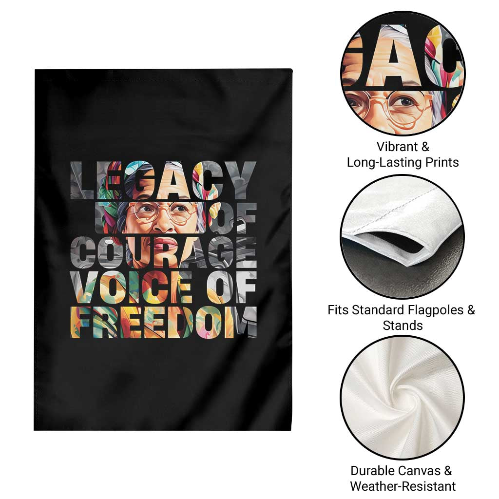 Rosa Parks Garden Flag Legacy Of Courage Voice Of Freedom