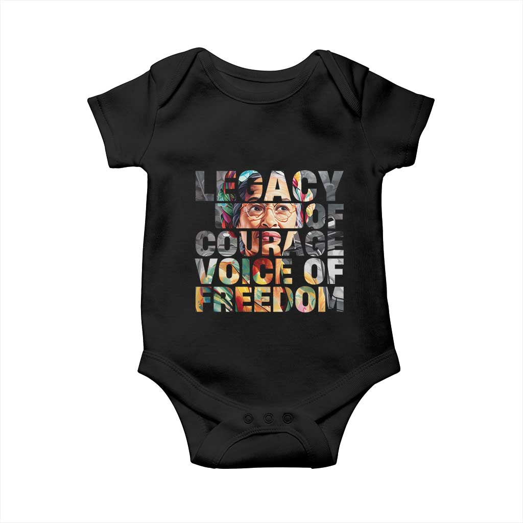 Rosa Parks Baby Onesie Legacy Of Courage Voice Of Freedom