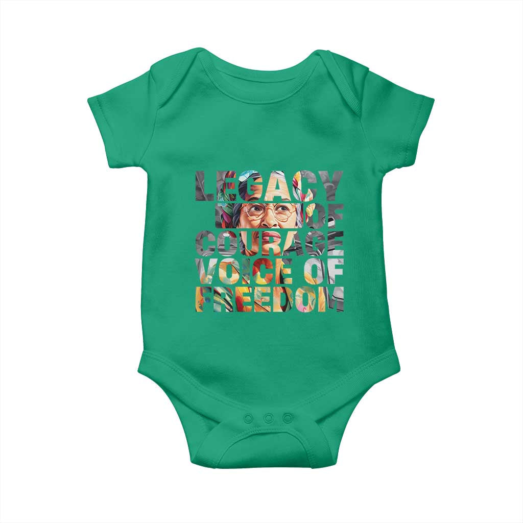Rosa Parks Baby Onesie Legacy Of Courage Voice Of Freedom
