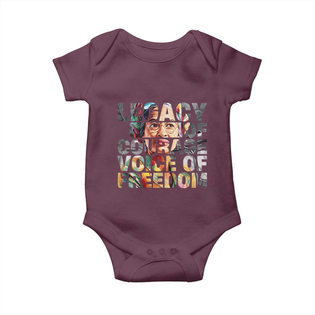 Rosa Parks Baby Onesie Legacy Of Courage Voice Of Freedom