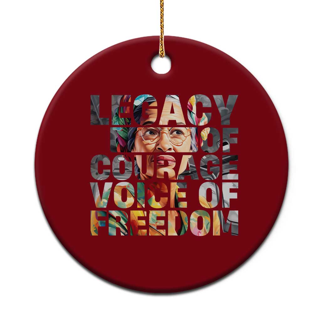 Rosa Parks Ceramic Ornament Legacy Of Courage Voice Of Freedom
