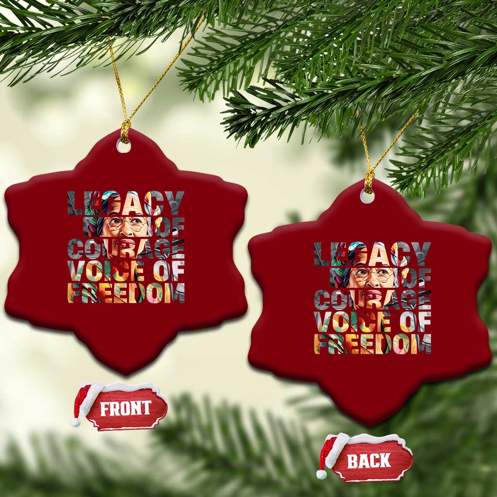 Rosa Parks Ceramic Ornament Legacy Of Courage Voice Of Freedom