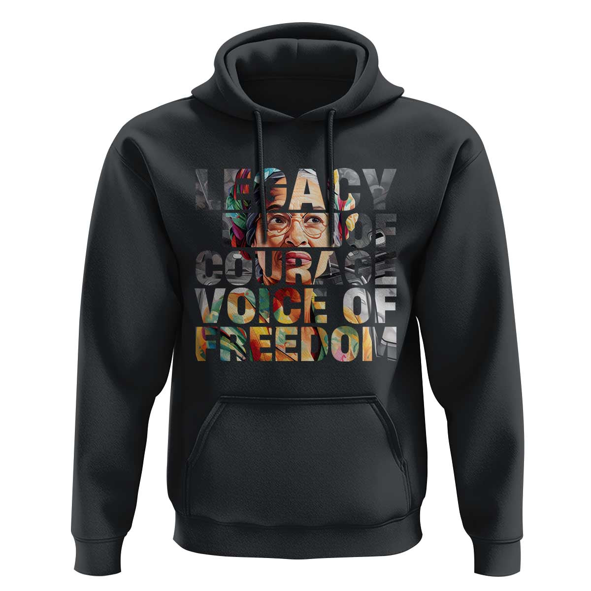Rosa Parks Hoodie Legacy Of Courage Voice Of Freedom