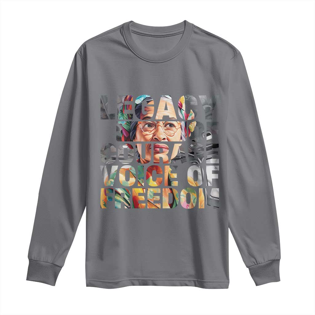 Rosa Parks Long Sleeve Shirt Legacy Of Courage Voice Of Freedom