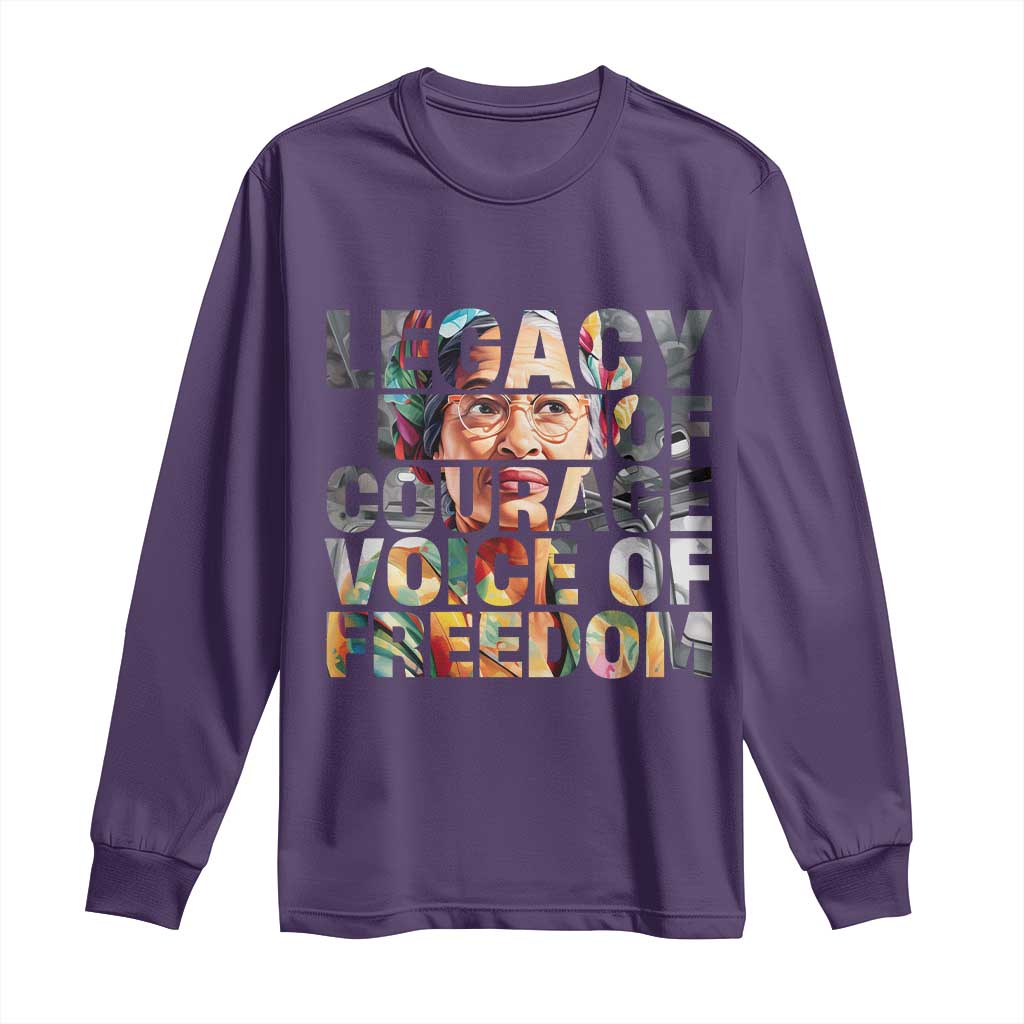 Rosa Parks Long Sleeve Shirt Legacy Of Courage Voice Of Freedom