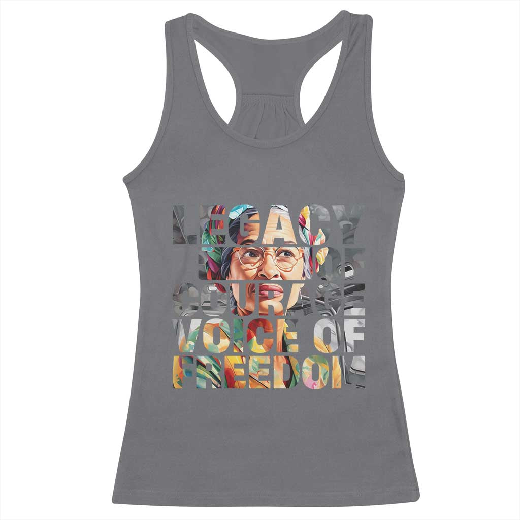 Rosa Parks Racerback Tank Top Legacy Of Courage Voice Of Freedom