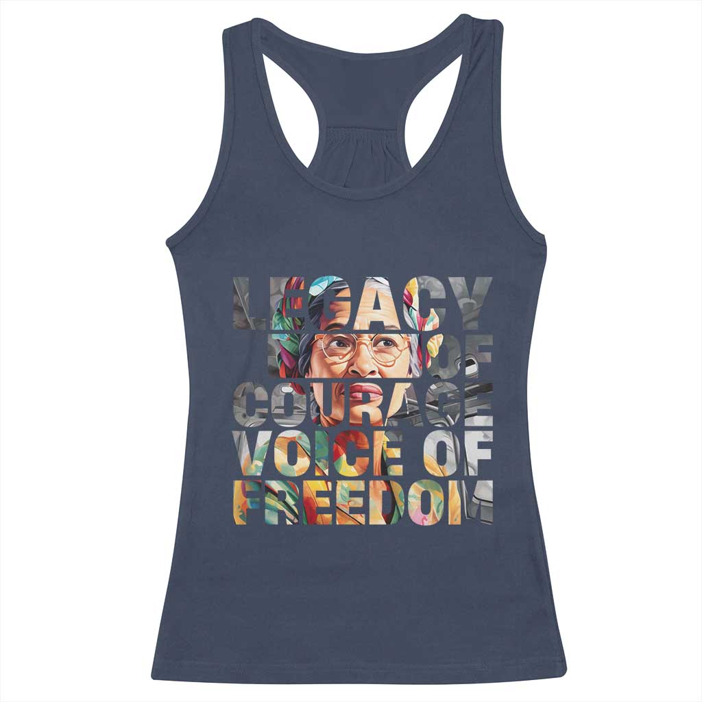 Rosa Parks Racerback Tank Top Legacy Of Courage Voice Of Freedom