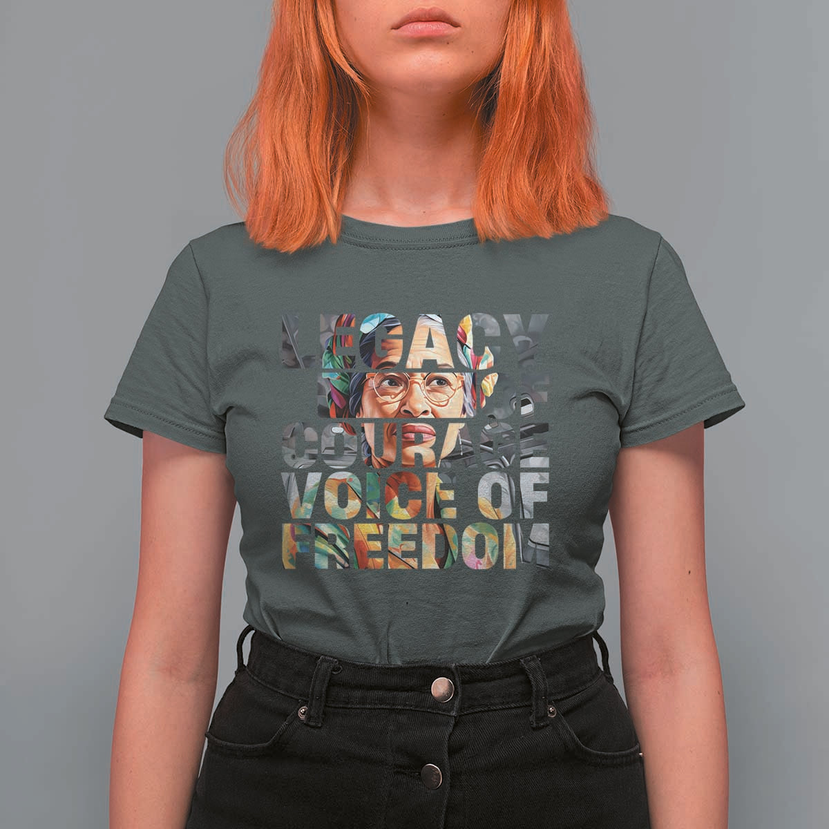 Rosa Parks T Shirt For Women Legacy Of Courage Voice Of Freedom
