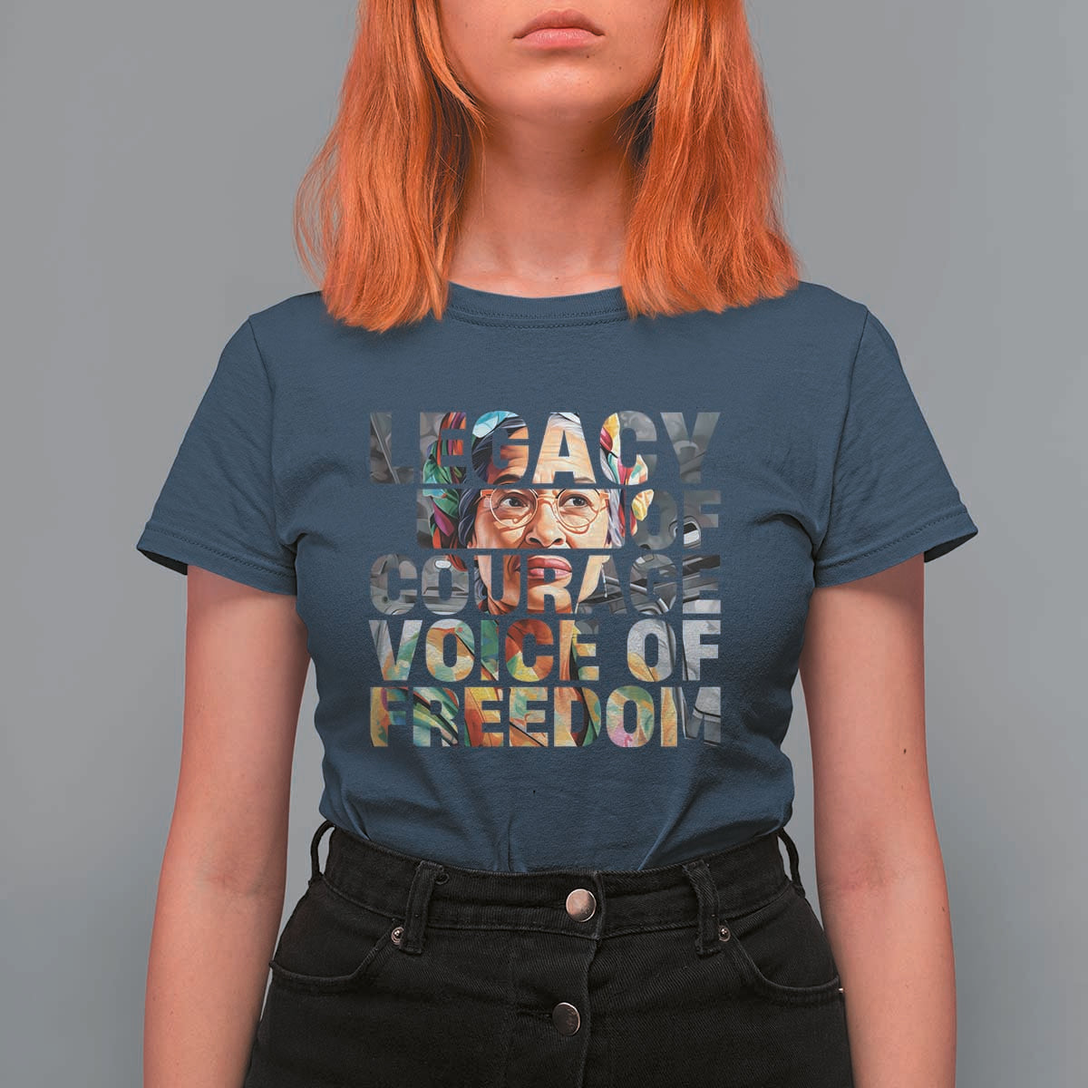 Rosa Parks T Shirt For Women Legacy Of Courage Voice Of Freedom
