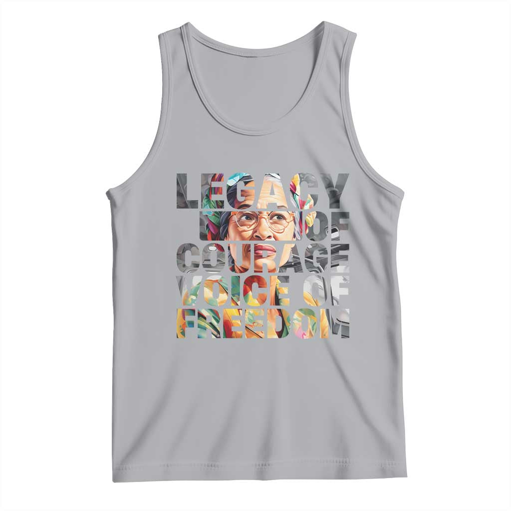 Rosa Parks Tank Top Legacy Of Courage Voice Of Freedom