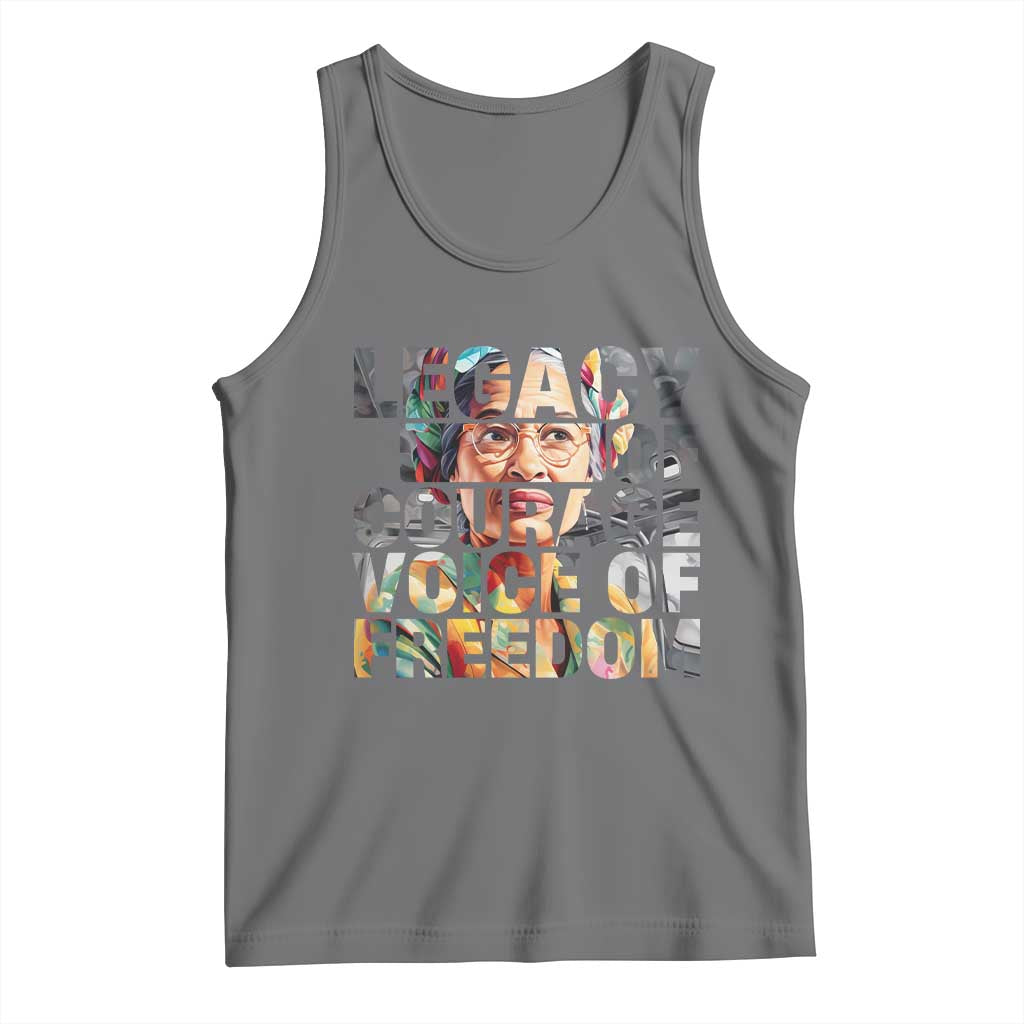 Rosa Parks Tank Top Legacy Of Courage Voice Of Freedom
