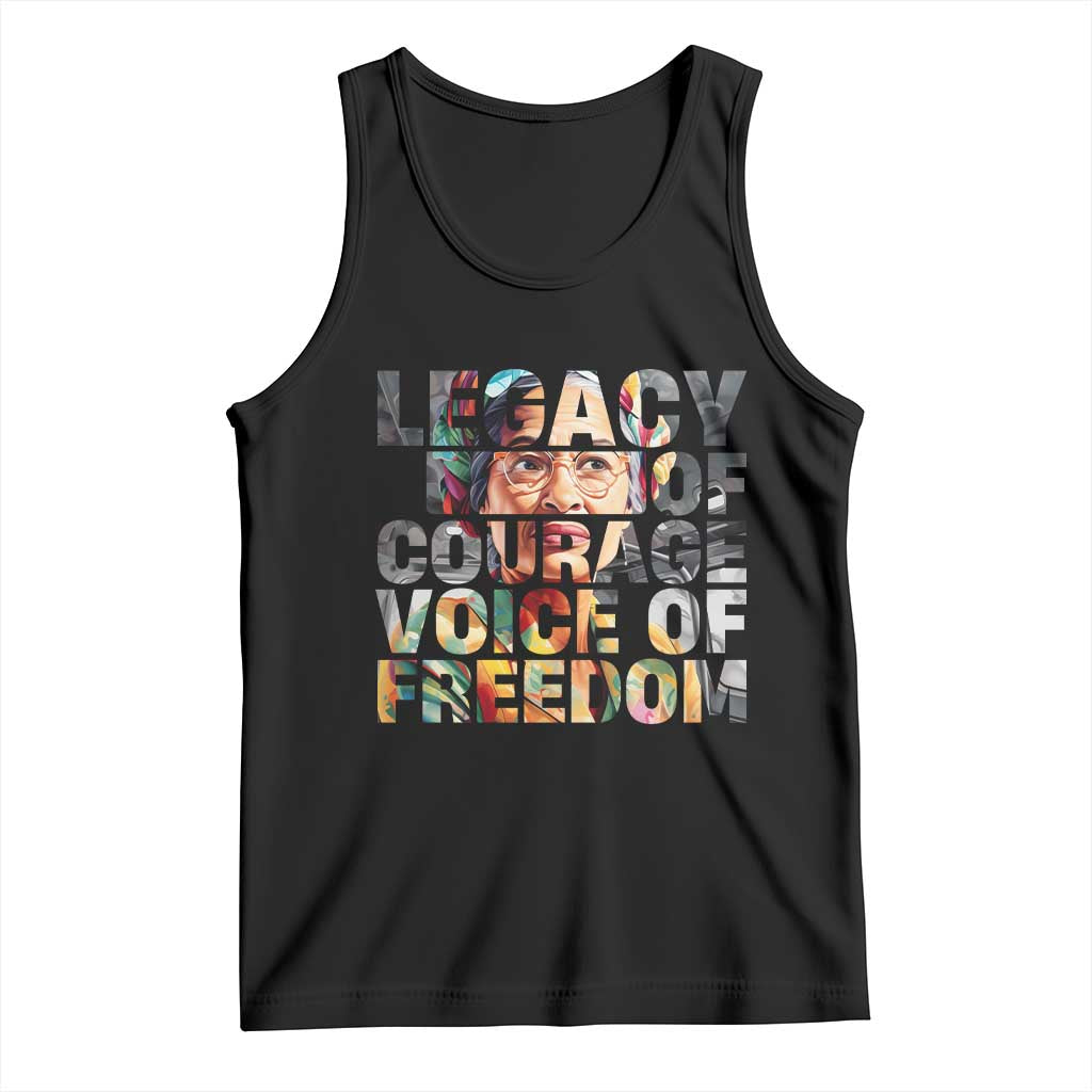 Rosa Parks Tank Top Legacy Of Courage Voice Of Freedom