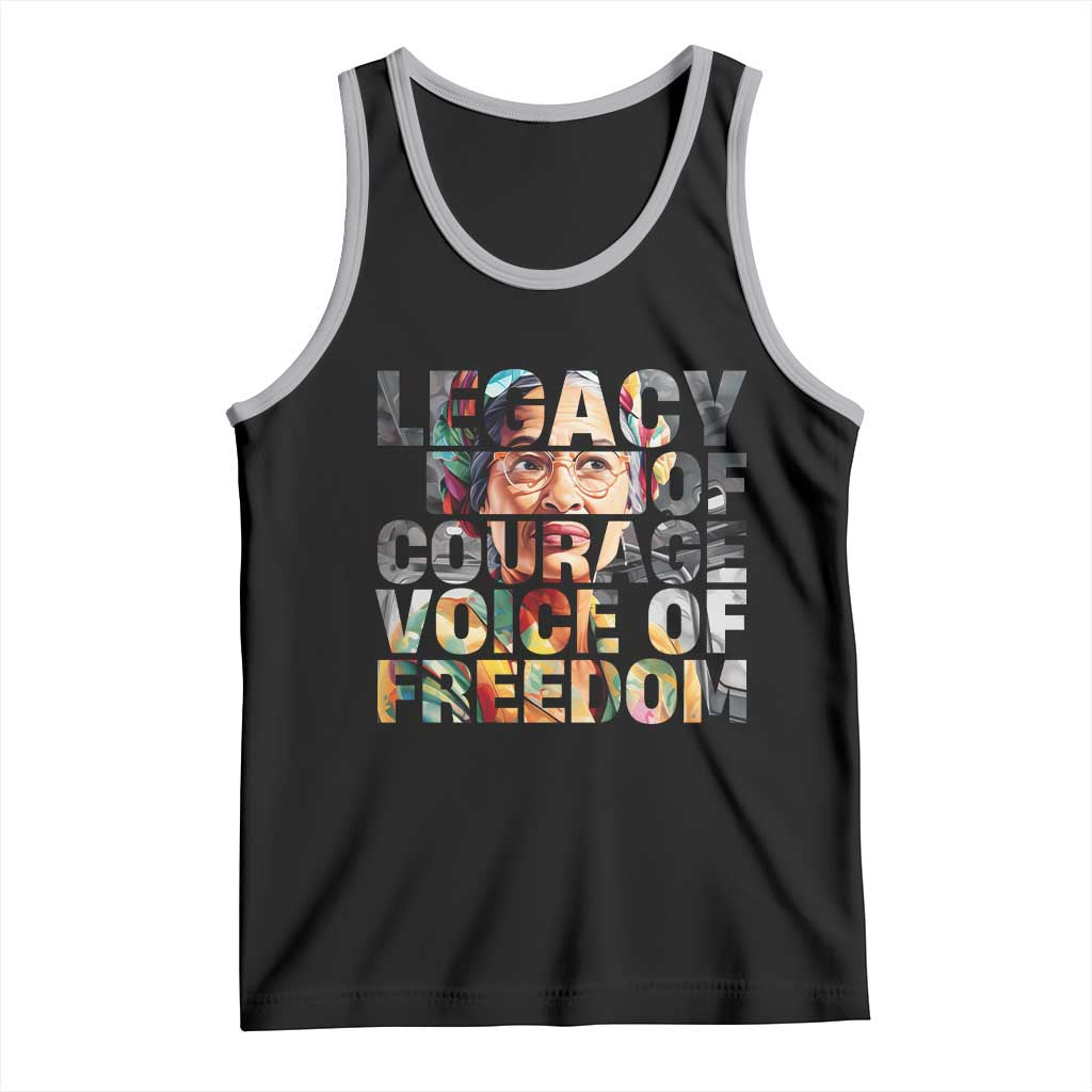Rosa Parks Tank Top Legacy Of Courage Voice Of Freedom