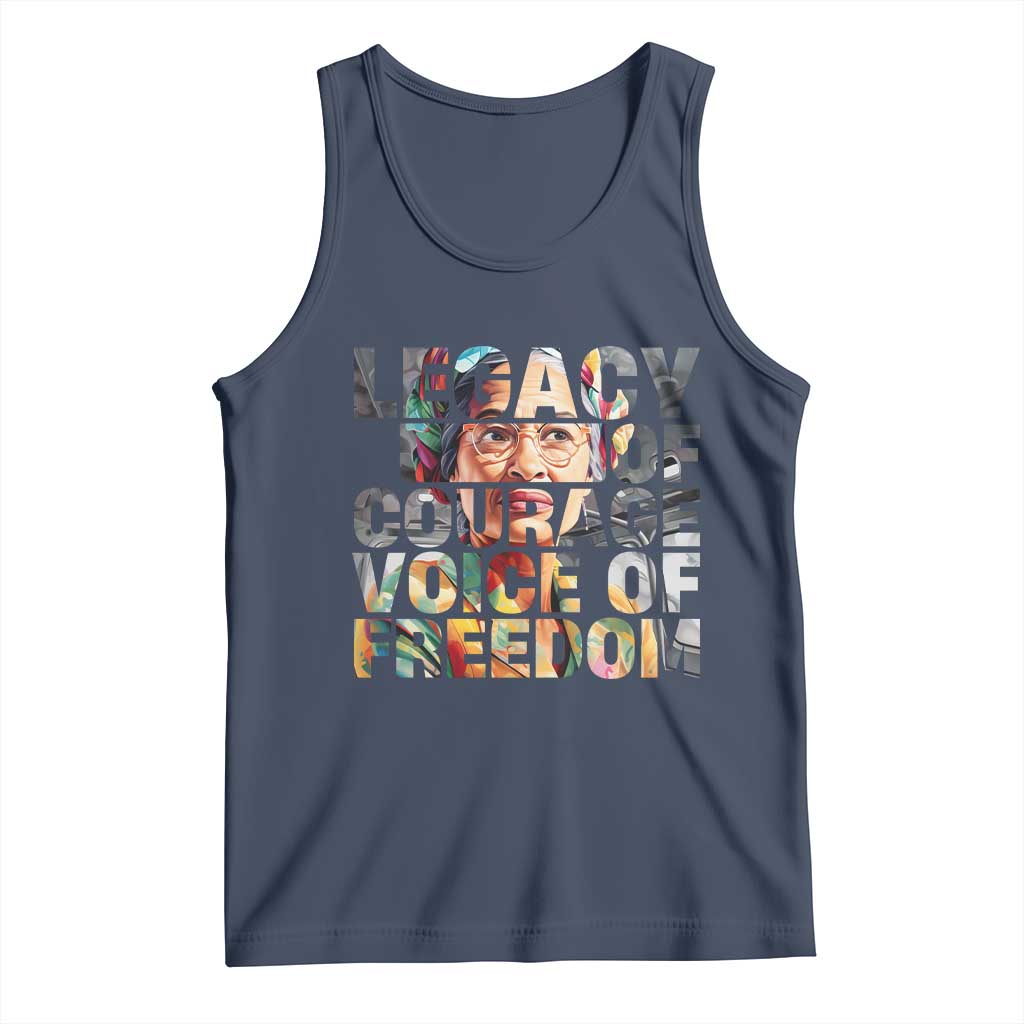 Rosa Parks Tank Top Legacy Of Courage Voice Of Freedom