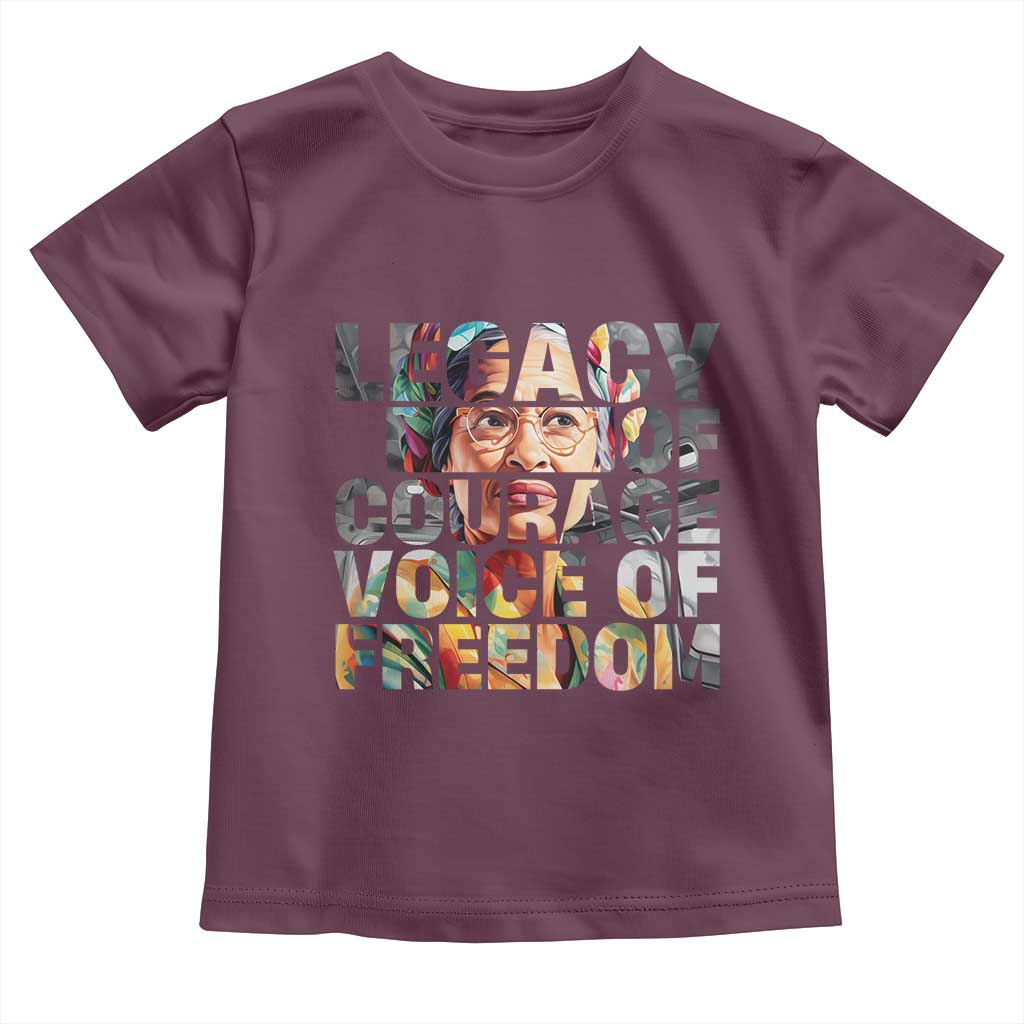 Rosa Parks Toddler T Shirt Legacy Of Courage Voice Of Freedom