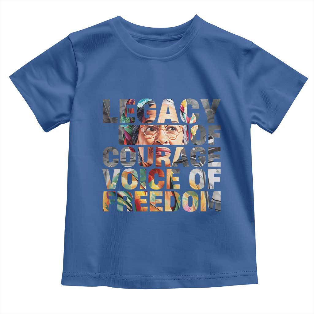 Rosa Parks Toddler T Shirt Legacy Of Courage Voice Of Freedom