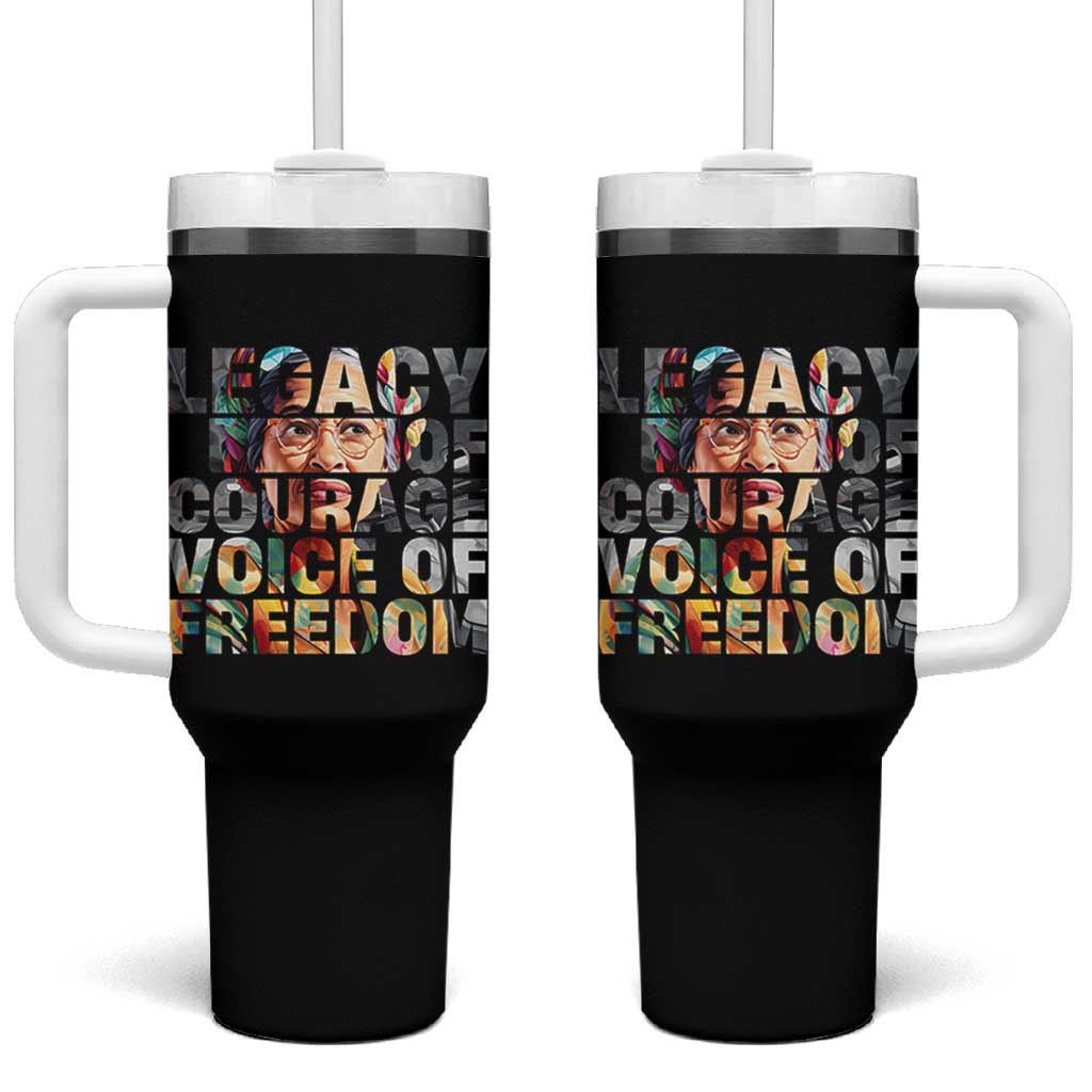 Rosa Parks Tumbler With Handle Legacy Of Courage Voice Of Freedom