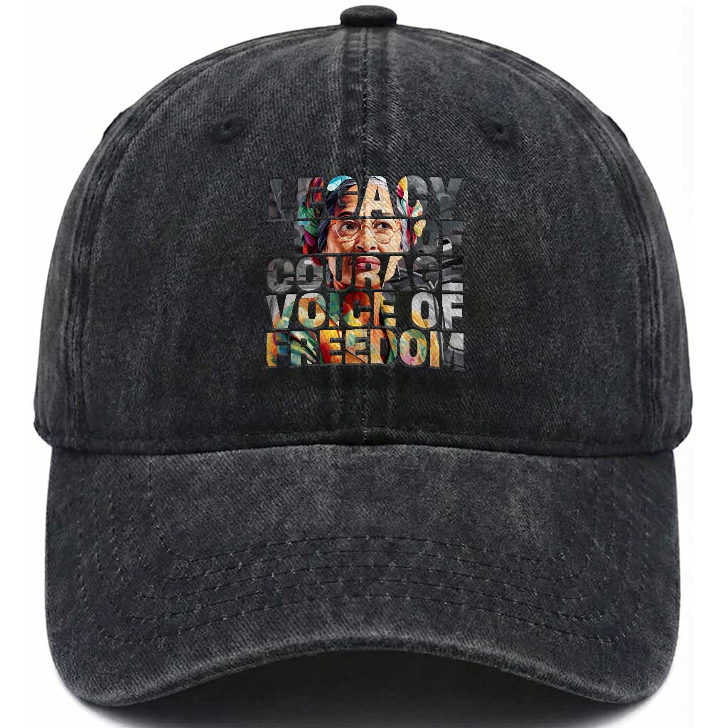 Rosa Parks Washed Cotton Baseball Cap Legacy Of Courage Voice Of Freedom