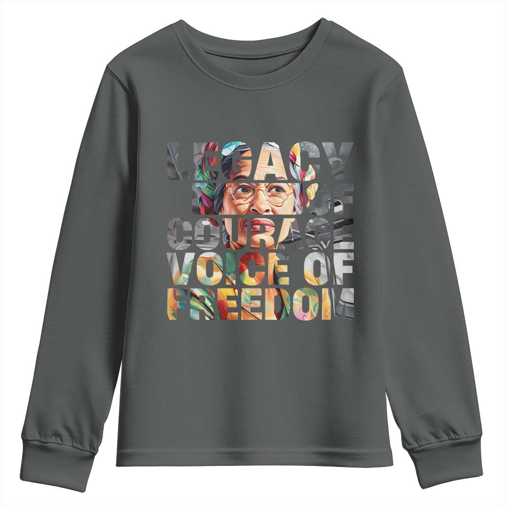 Rosa Parks Youth Sweatshirt Legacy Of Courage Voice Of Freedom