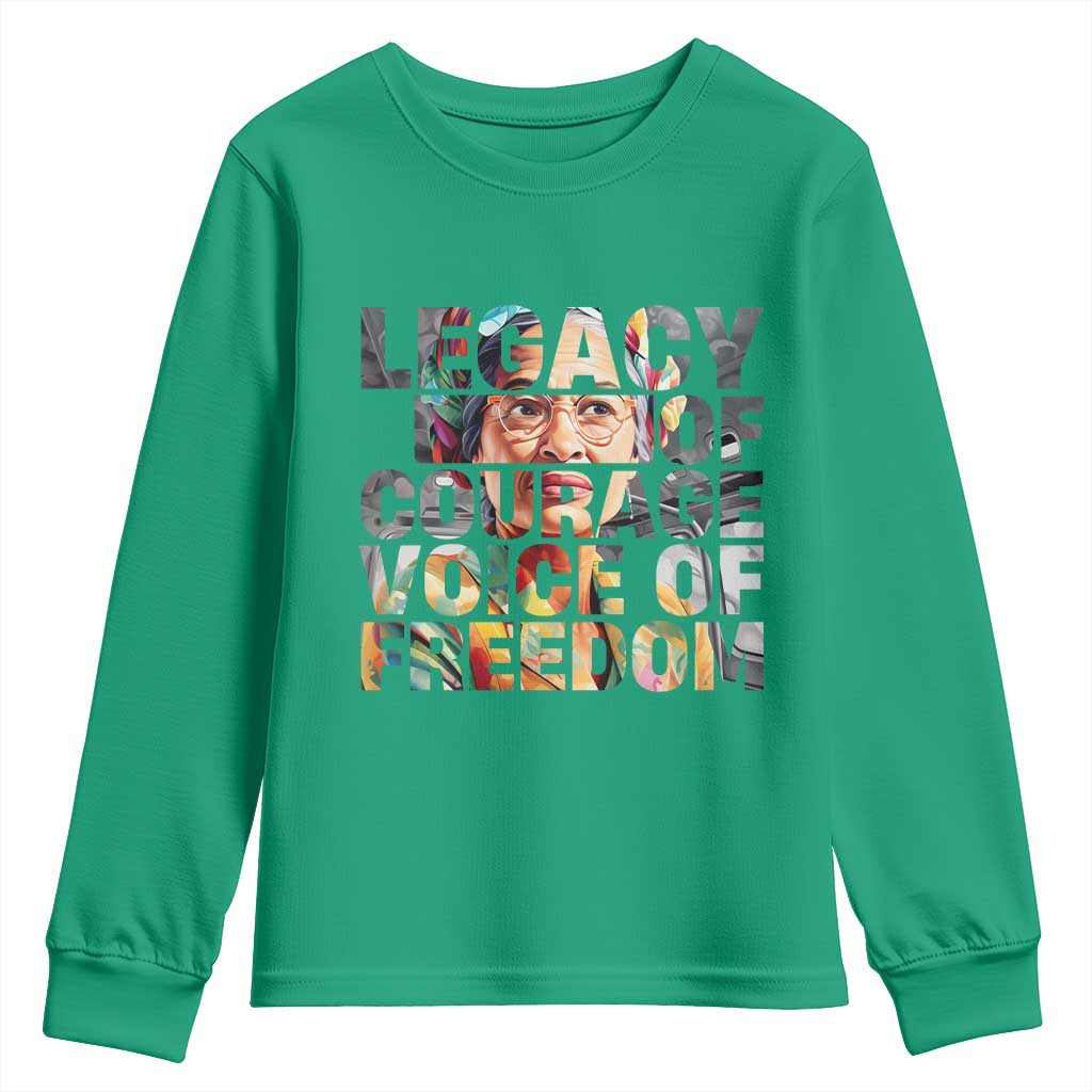 Rosa Parks Youth Sweatshirt Legacy Of Courage Voice Of Freedom