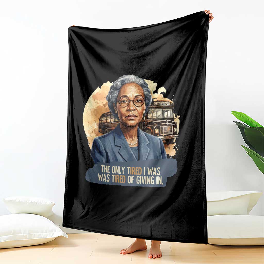 Rosa Parks Tired Of Giving In Throw Blanket Civil Rights Activist