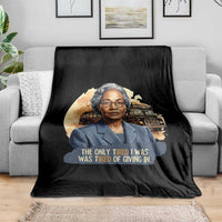 Rosa Parks Tired Of Giving In Throw Blanket Civil Rights Activist