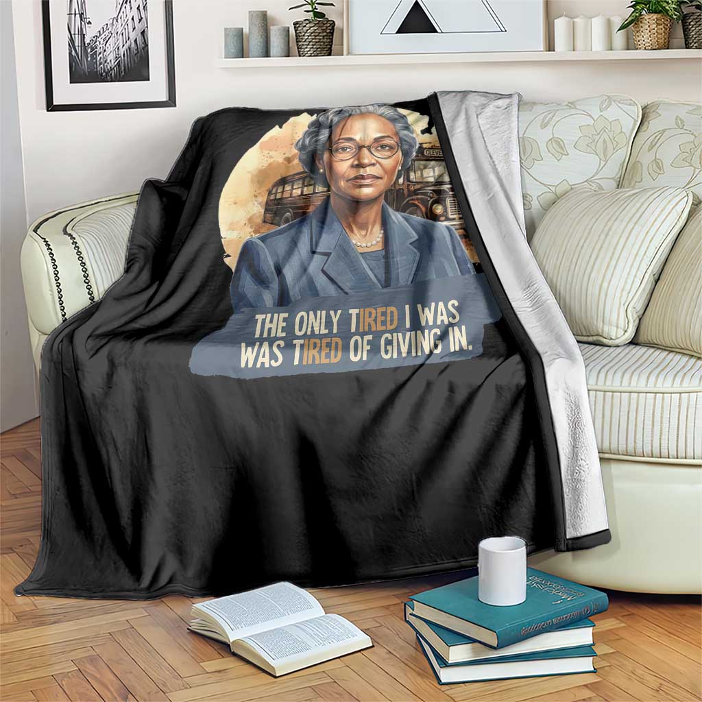 Rosa Parks Tired Of Giving In Throw Blanket Civil Rights Activist