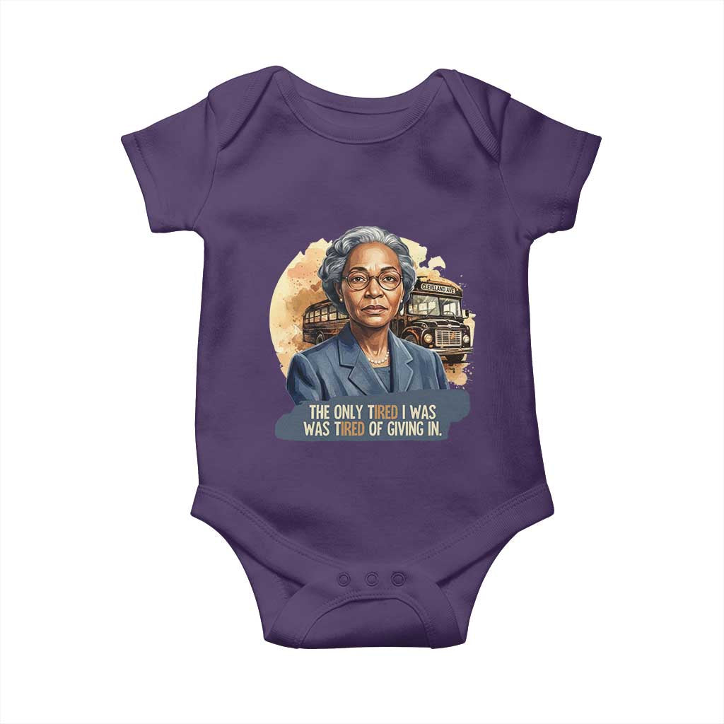 Rosa Parks Tired Of Giving In Baby Onesie Civil Rights Activist
