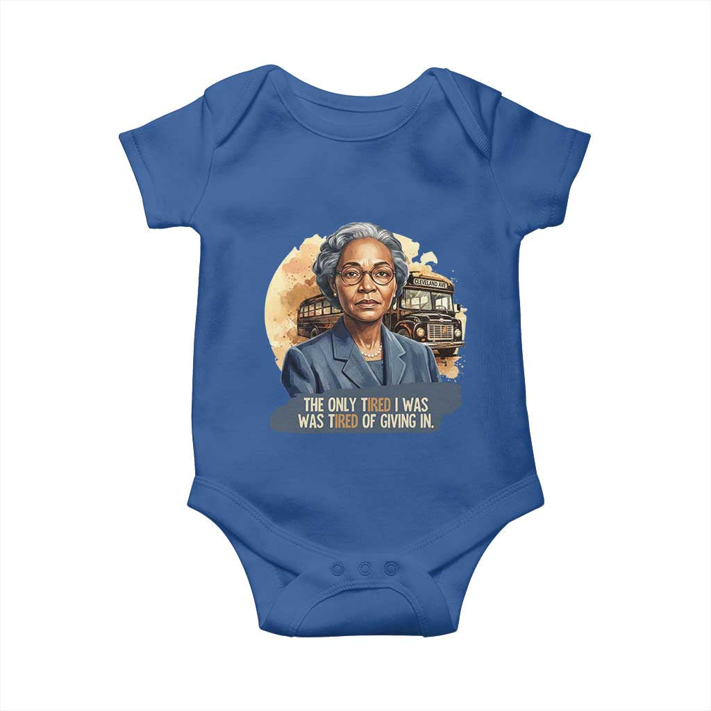 Rosa Parks Tired Of Giving In Baby Onesie Civil Rights Activist