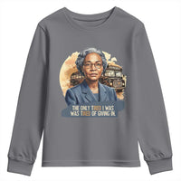 Rosa Parks Tired Of Giving In Youth Sweatshirt Civil Rights Activist