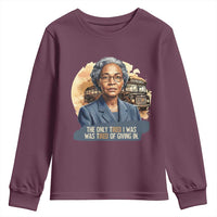 Rosa Parks Tired Of Giving In Youth Sweatshirt Civil Rights Activist