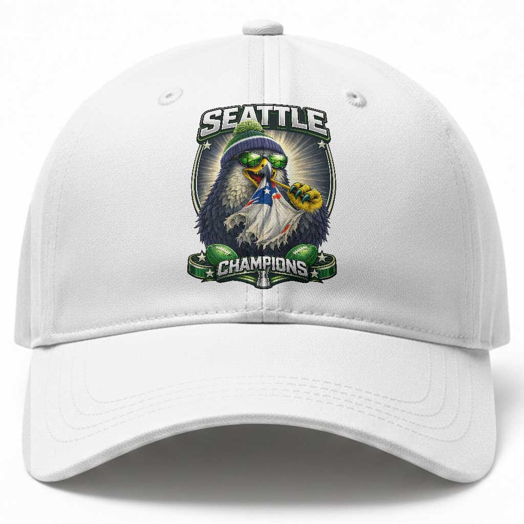 Seattle Champions Fan Pride Baseball Cap Football Fan Gift