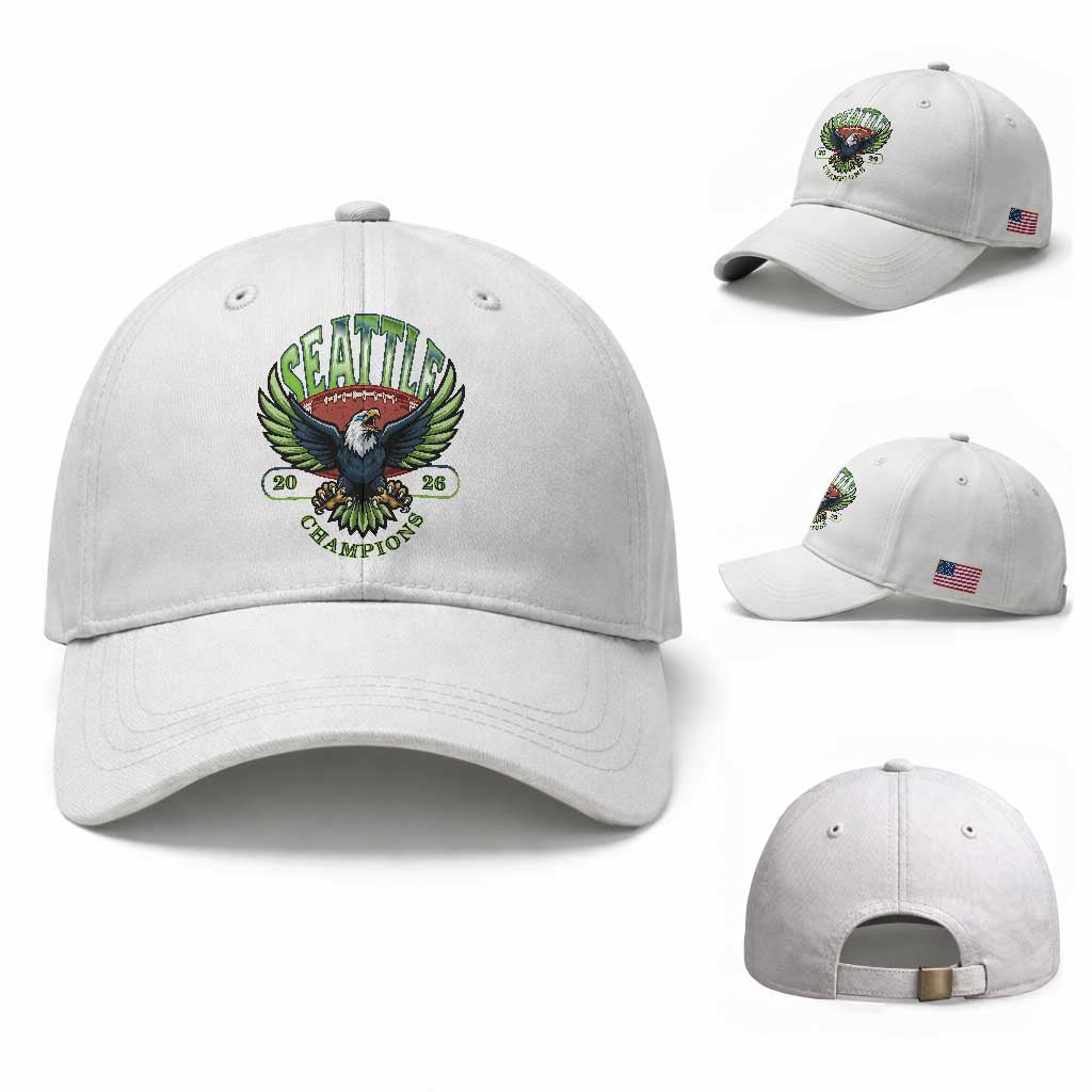 Seattle Champions Fan Pride Baseball Cap Gift For Football Lovers