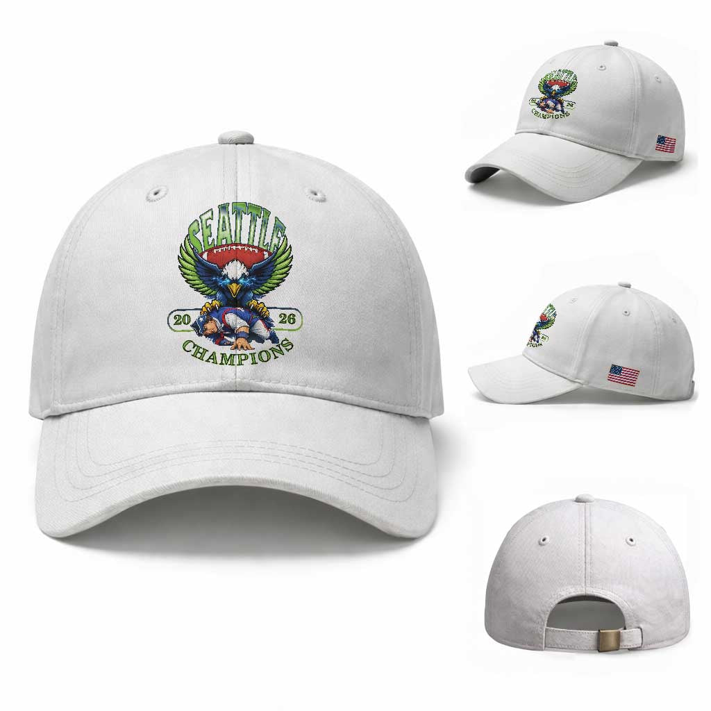 Funny Champion Seattle Dominates New England Baseball Cap 12s Fan Pride
