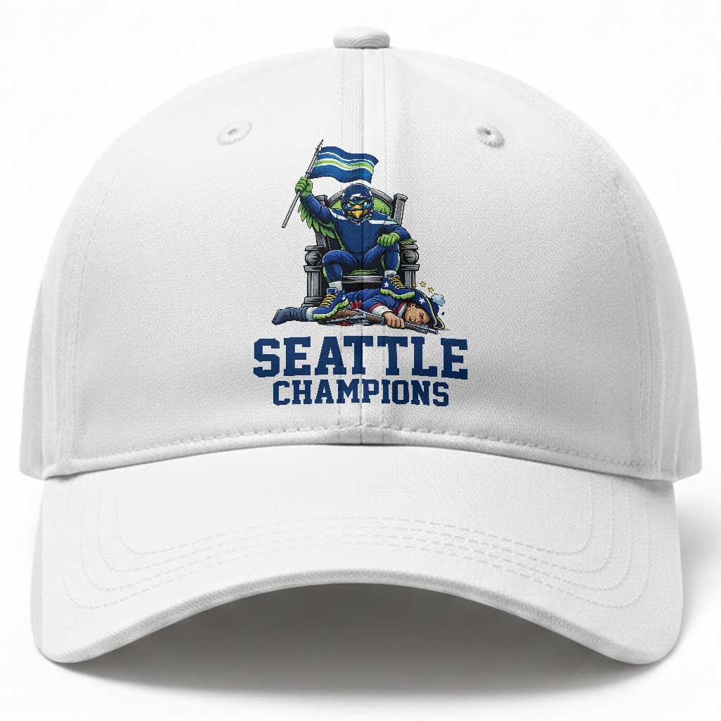 Funny Seattle Clobbers New England Baseball Cap Football Game Day