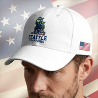 Funny Seattle Clobbers New England Baseball Cap Football Game Day
