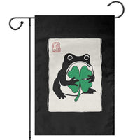 Grumpy Frog Japanese Garden Flag St Patricks Day Gift