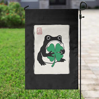 Grumpy Frog Japanese Garden Flag St Patricks Day Gift