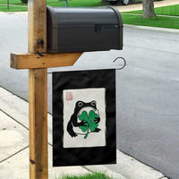 Grumpy Frog Japanese Garden Flag St Patricks Day Gift