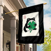 Grumpy Frog Japanese Garden Flag St Patricks Day Gift