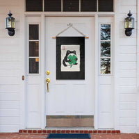 Grumpy Frog Japanese Garden Flag St Patricks Day Gift