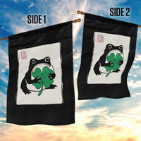 Grumpy Frog Japanese Garden Flag St Patricks Day Gift