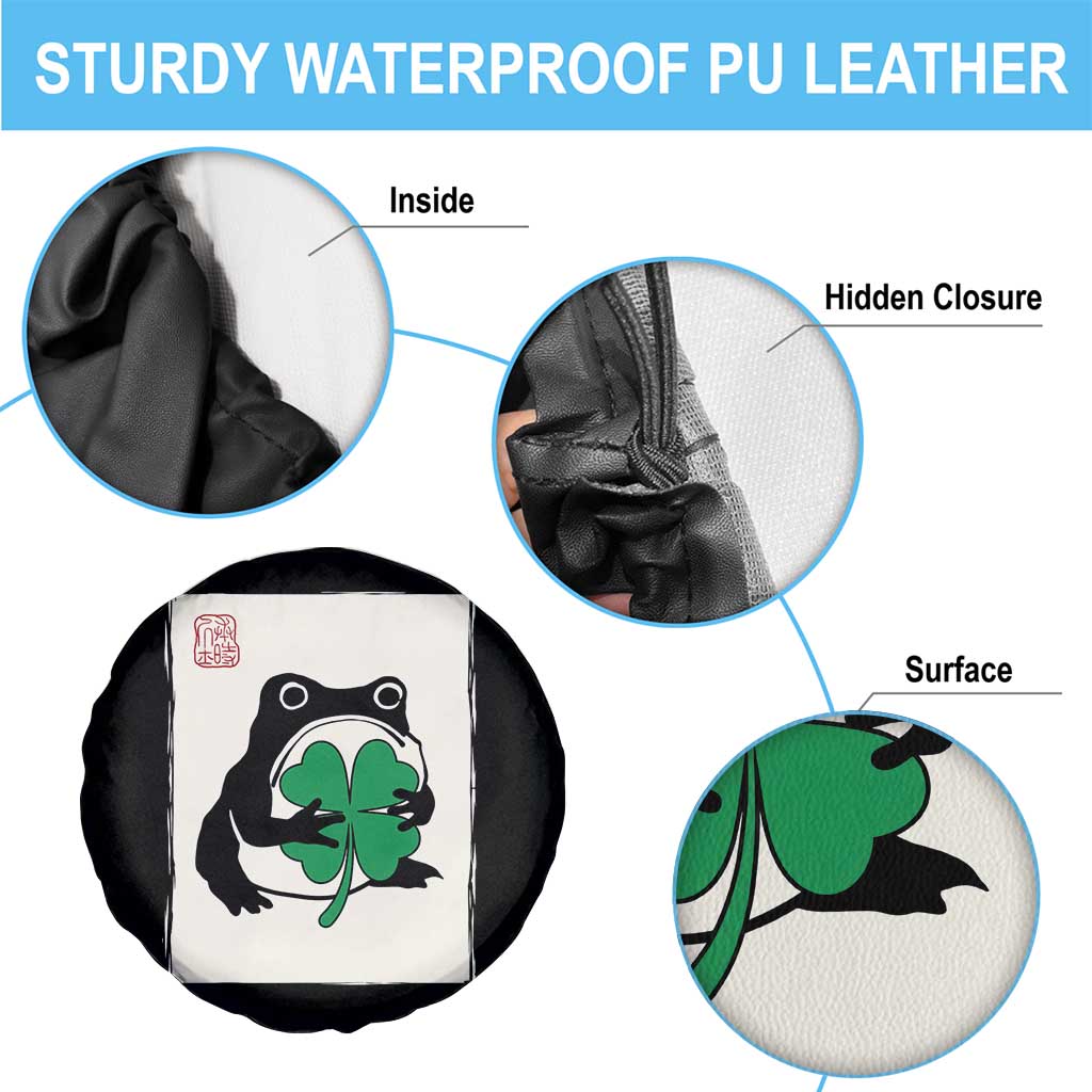 Grumpy Frog Japanese Spare Tire Cover St Patricks Day Gift