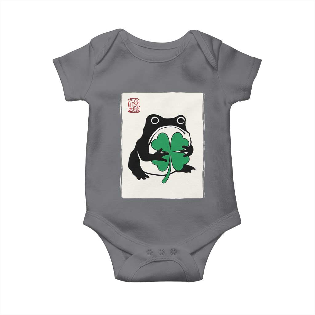 Grumpy Frog Japanese Baby Onesie St Patricks Day Gift