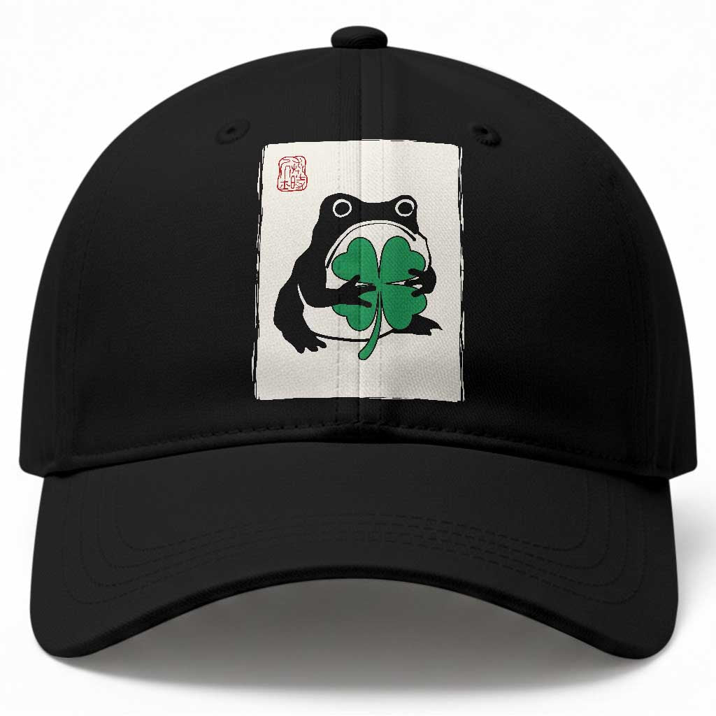 Grumpy Frog Japanese Baseball Cap St Patricks Day Gift