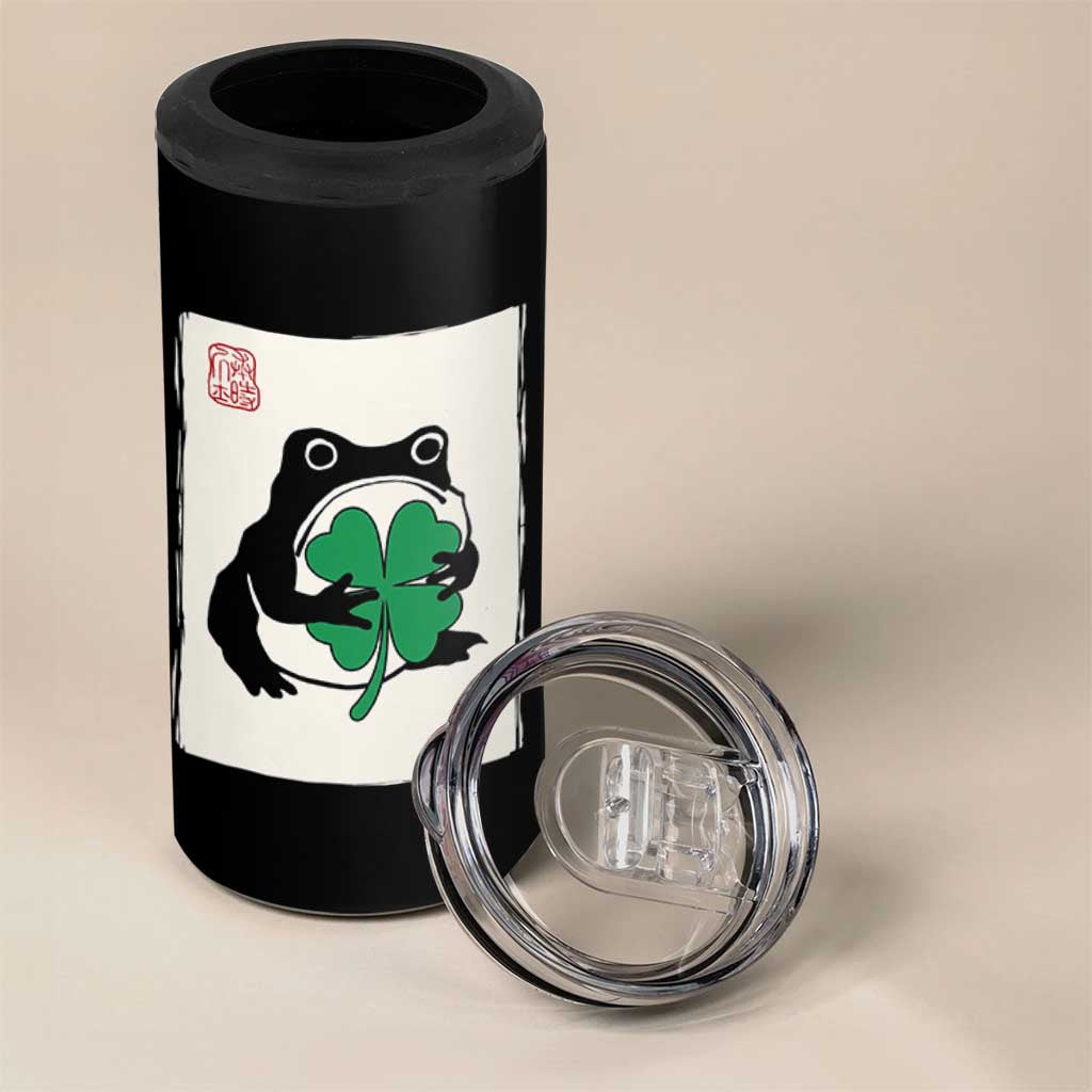 Grumpy Frog Japanese 4 in 1 Can Cooler Tumbler St Patricks Day Gift