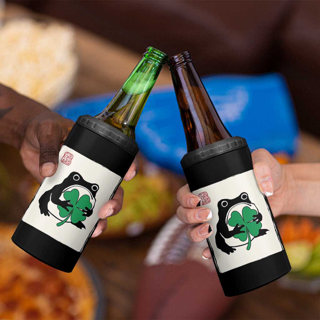 Grumpy Frog Japanese 4 in 1 Can Cooler Tumbler St Patricks Day Gift